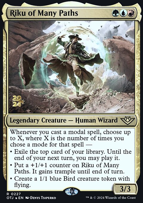 Riku of Many Paths [Outlaws of Thunder Junction Prerelease Promos]