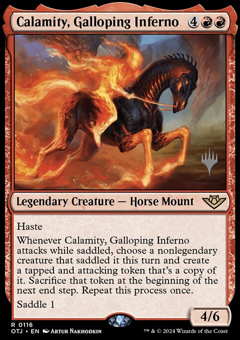 Calamity, Galloping Inferno (Promo Pack) [Outlaws of Thunder Junction Promos]