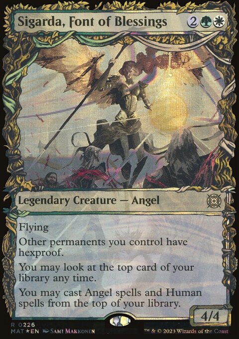 Sigarda, Font of Blessings (Showcase Halo Foil) [March of the Machine: The Aftermath]