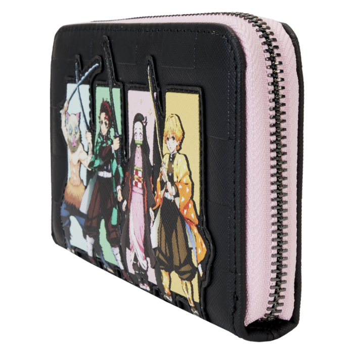 Demon Slayer - Heroes Group 4" Faux Leather Zip-Around Wallet
