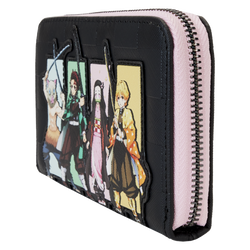 Demon Slayer - Heroes Group 4" Faux Leather Zip-Around Wallet