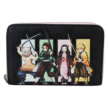 Demon Slayer - Heroes Group 4" Faux Leather Zip-Around Wallet