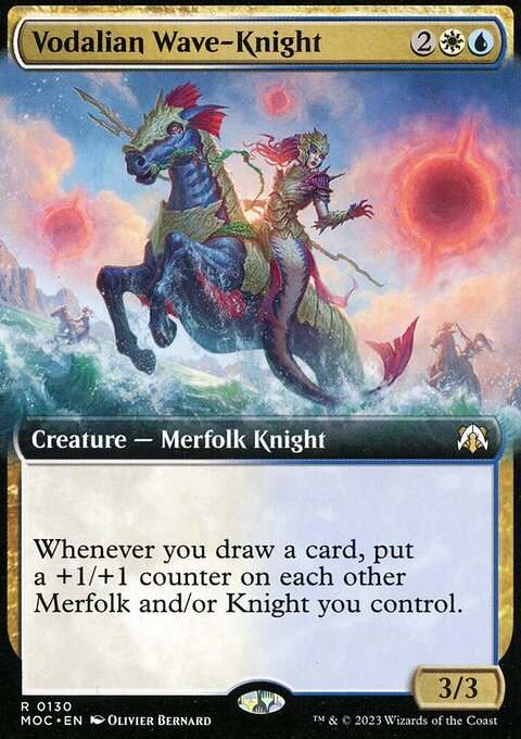 Vodalian Wave-Knight (Extended Art) [March of the Machine Commander]