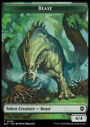 Cat // Treasure Double-Sided Token [Bloomburrow Commander Tokens]