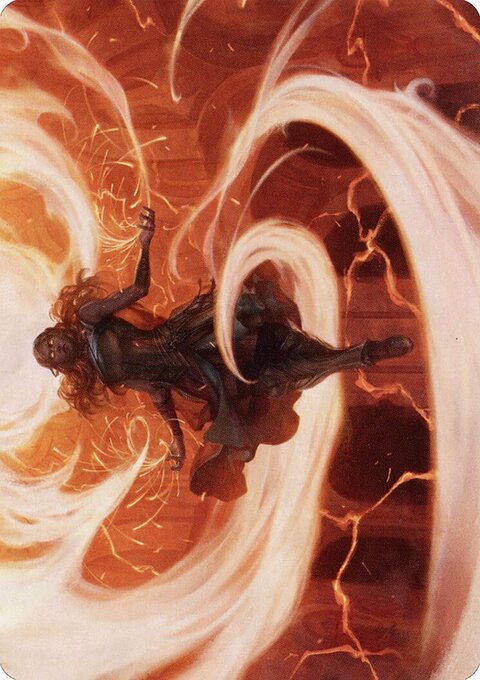 Crackle with Power Art Card (Gold-Stamped Signature) [Strixhaven: School of Mages Art Series]