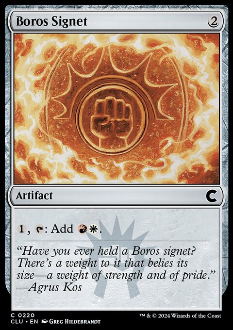 Boros Signet [Ravnica: Clue Edition]