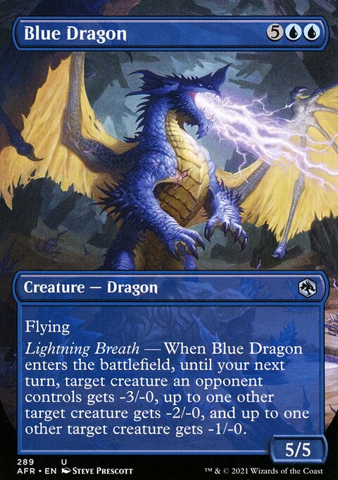 Blue Dragon (Borderless Alternate Art) [Dungeons & Dragons: Adventures in the Forgotten Realms]