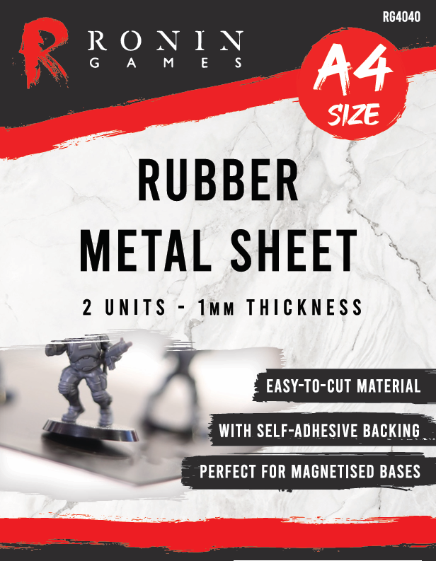 Rubber Metal Sheet - 2 units - 1mm Thickness