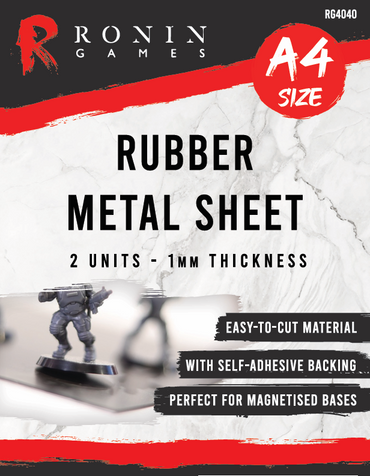 Rubber Metal Sheet - 2 units - 1mm Thickness