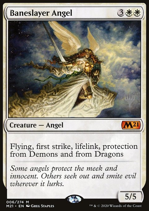 Baneslayer Angel [Core Set 2021 Prerelease Promos]