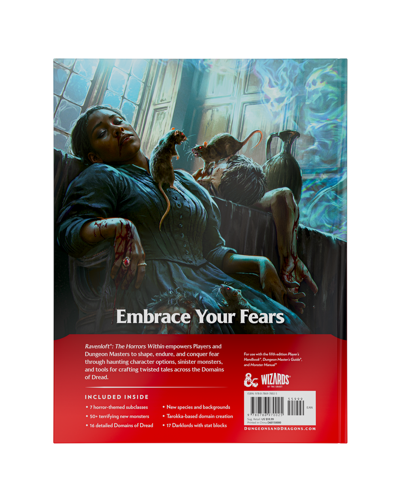 D&D Ravenloft: The Horrors Within - Hard Cover PRE-ORDER 16/06/26