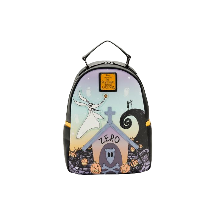 The Nightmare Before Christmas - Zero Graveyard Glow in the Dark 10" Faux Leather Mini Backpack