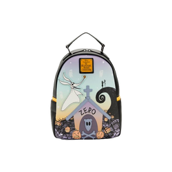 The Nightmare Before Christmas - Zero Graveyard Glow in the Dark 10" Faux Leather Mini Backpack