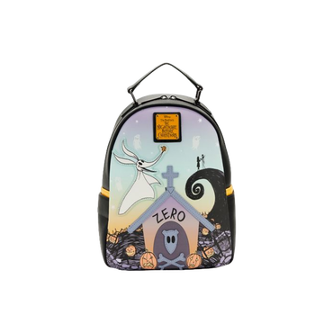 The Nightmare Before Christmas - Zero Graveyard Glow in the Dark 10" Faux Leather Mini Backpack