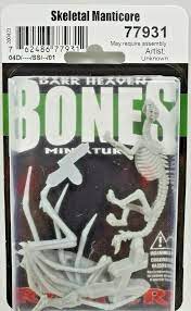 Reaper Bones Skeletal Manticore