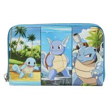 Pokemon - Squirtle Evolutions 4” Faux Leather Zip-Around Wallet
