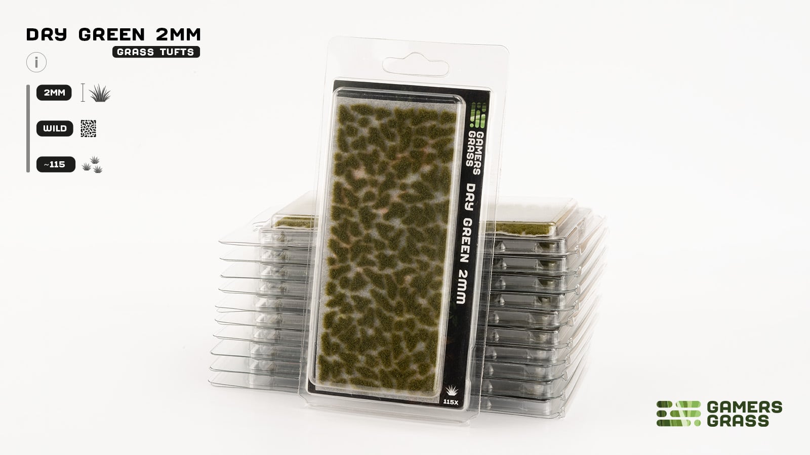 Gamers Grass - Tufts: Dry Green 2mm