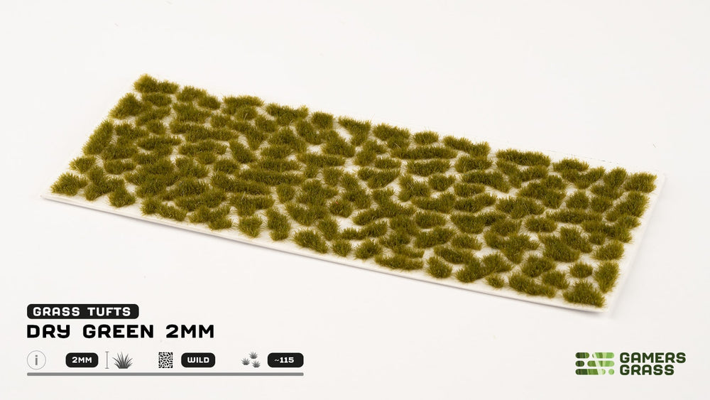 Gamers Grass - Tufts: Dry Green 2mm