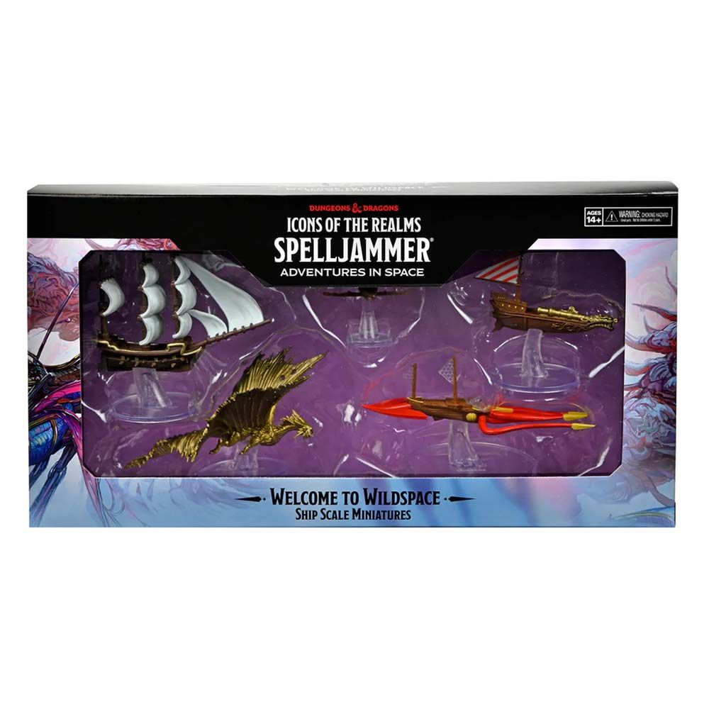 Dungeons & Dragons Icons of the Realms: Spelljammer Ship Scale Welcome to Wildspace Premium Set