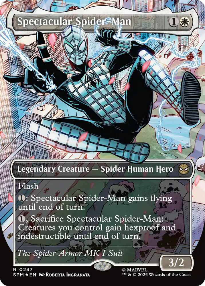 Spectacular Spider-Man (0237) (Borderless) (Textured Foil) [Marvel's Spider-Man] - LOCAL PICKUP ONLY