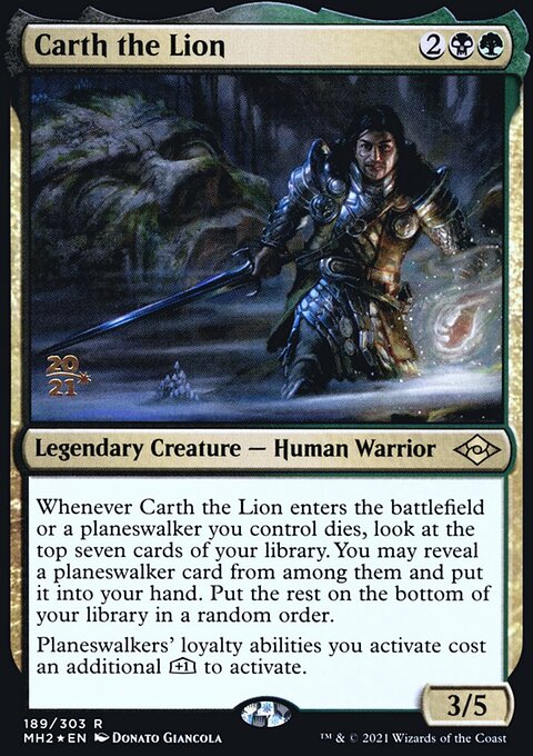 Carth the Lion [Modern Horizons 2 Prerelease Promos]