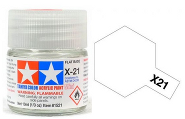 Tamiya X-21 Acrylic Mini Flat Base