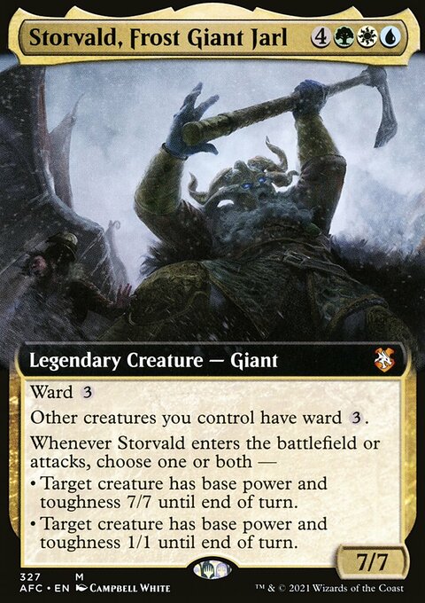 Storvald, Frost Giant Jarl (Extended Art) [Dungeons & Dragons: Adventures in the Forgotten Realms Commander]