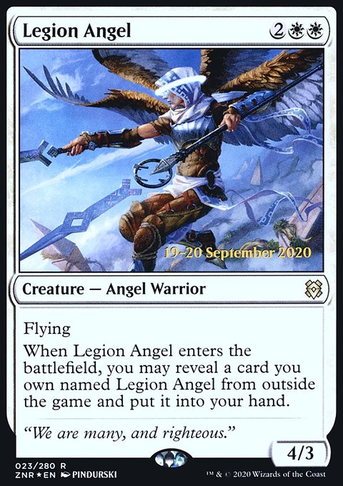 Legion Angel [Zendikar Rising Prerelease Promos]