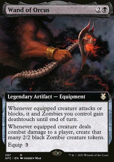 Wand of Orcus (Extended Art) [Dungeons & Dragons: Adventures in the Forgotten Realms Commander]