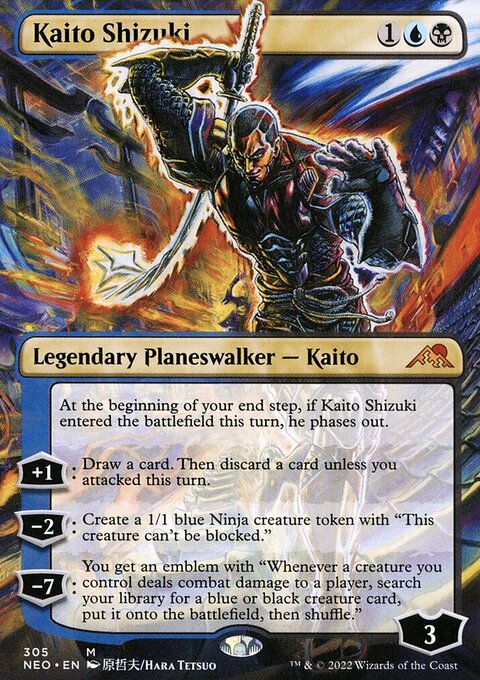 Kaito Shizuki (Borderless) [Kamigawa: Neon Dynasty]