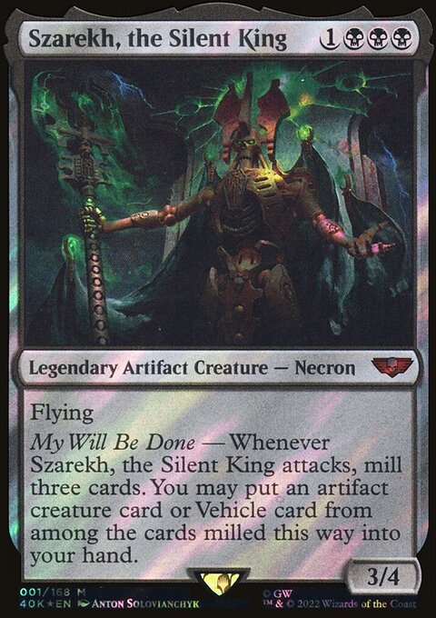 Szarekh, the Silent King (Surge Foil) [Warhammer 40,000]