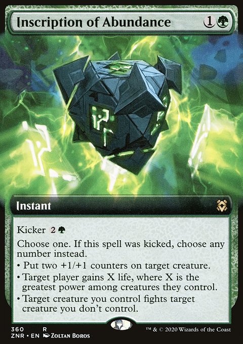 Inscription of Abundance (Extended Art) [Zendikar Rising]