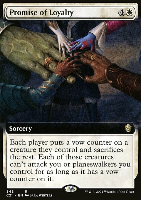 Promise of Loyalty (Extended Art) [Commander 2021]