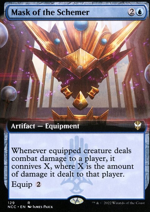 Mask of the Schemer (Extended Art) [Streets of New Capenna Commander]