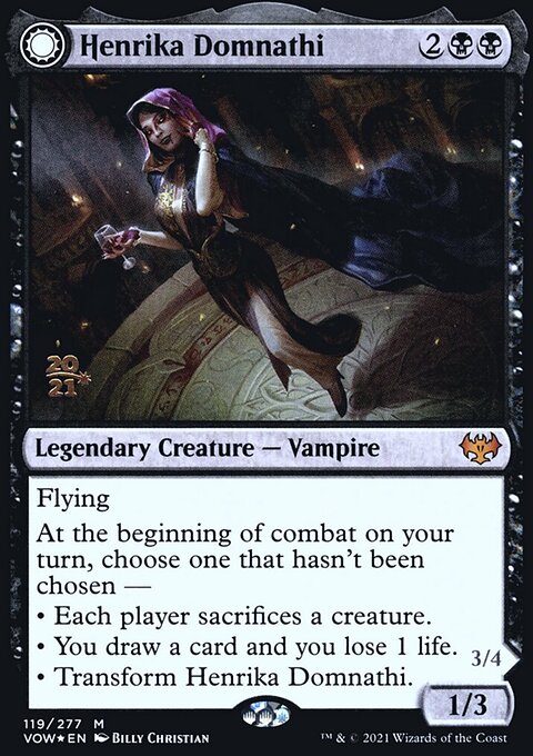 Henrika Domnathi // Henrika, Infernal Seer [Innistrad: Crimson Vow Prerelease Promos]
