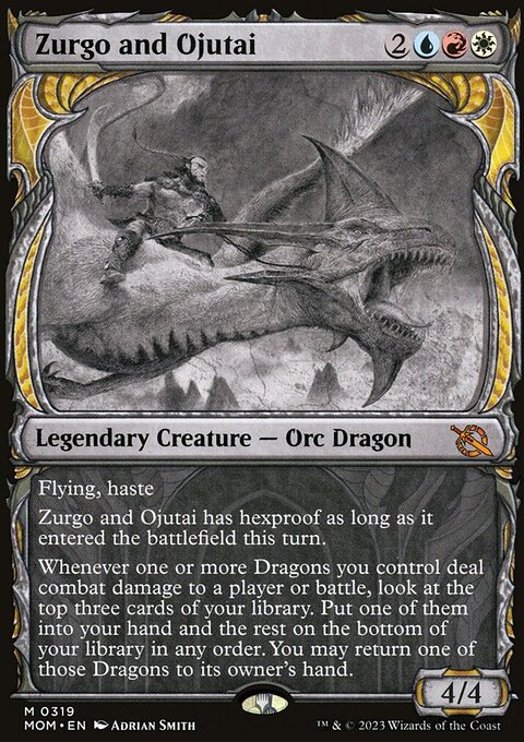Zurgo and Ojutai (Showcase Planar Booster Fun) [March of the Machine]