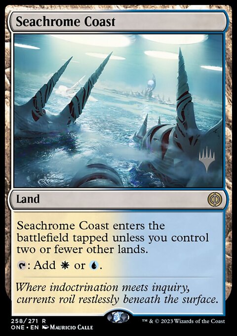 Seachrome Coast [Phyrexia: All Will Be One Prerelease Promos]