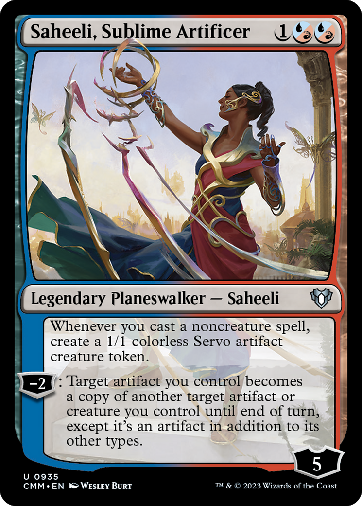 Saheeli, Sublime Artificer [Commander Masters]