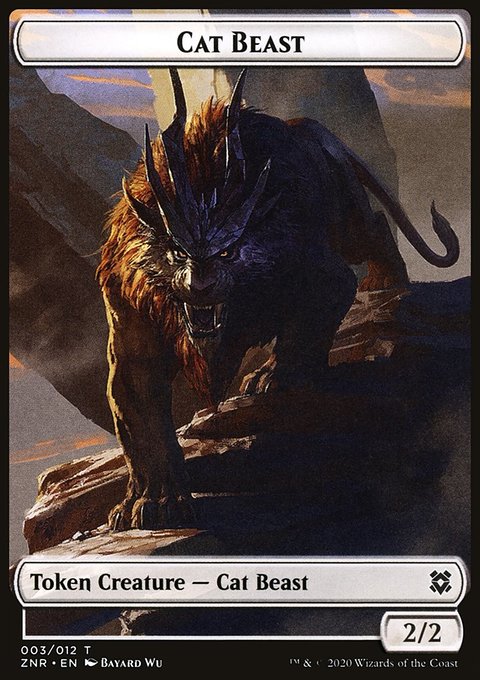 Cat Beast Token [Zendikar Rising Tokens]
