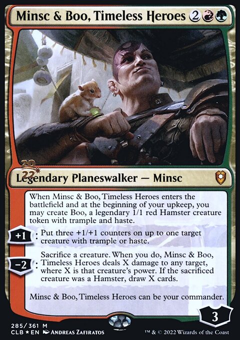 Minsc & Boo, Timeless Heroes [Commander Legends: Battle for Baldur's Gate Prerelease Promos]