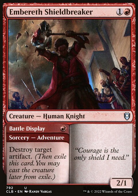 Embereth Shieldbreaker // Battle Display [Commander Legends: Battle for Baldur's Gate]