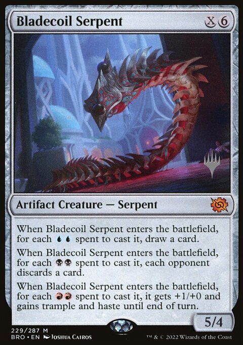 Bladecoil Serpent [The Brothers' War Prerelease Promos]