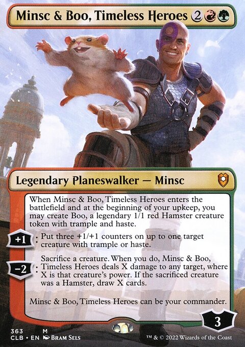 Minsc & Boo, Timeless Heroes (Borderless) [Commander Legends: Battle for Baldur's Gate]