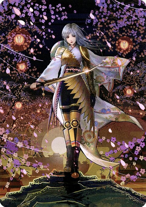 The Wandering Emperor 2 Art Card (Gold-Stamped Signature) [Kamigawa: Neon Dynasty Art Series]