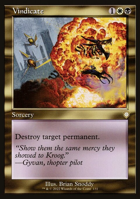 Vindicate (Retro) [The Brothers' War Commander]