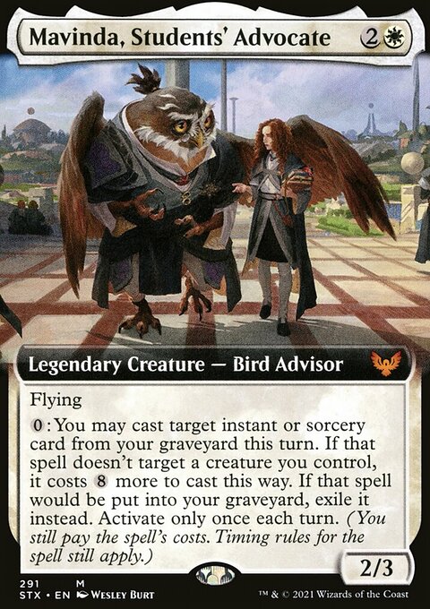 Mavinda, Students' Advocate (Extended Art) [Strixhaven: School of Mages]