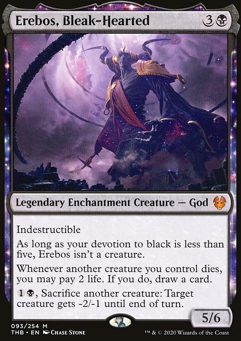 Erebos, Bleak-Hearted [Theros Beyond Death Prerelease Promos]