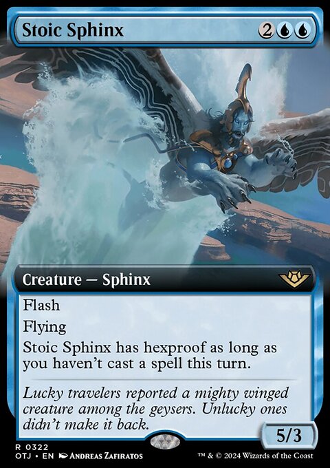 Stoic Sphinx (Extended Art) [Outlaws of Thunder Junction]