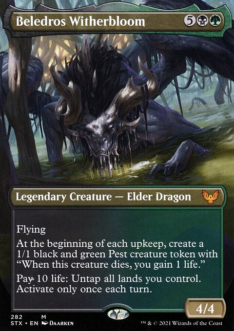Beledros Witherbloom (Borderless Alternate Art) [Strixhaven: School of Mages]