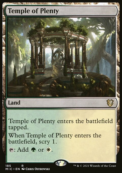 Temple of Plenty [Innistrad: Midnight Hunt Commander]